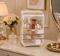 Premium Clear Acrylic Makeup Organizer with Drawers