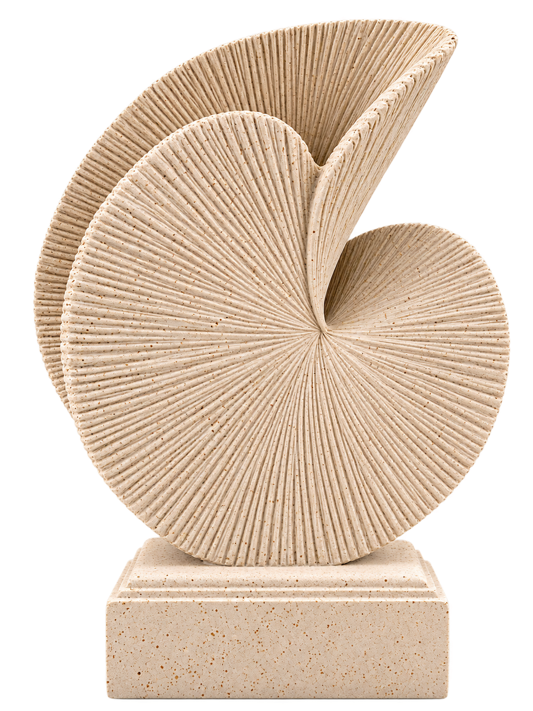 Luxury Beige Abstract Sculpture – Modern Textured Decorative Art for Home & Office