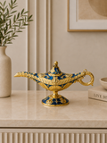 Luxury Blue & Gold Aladdin Decorative Showpiece