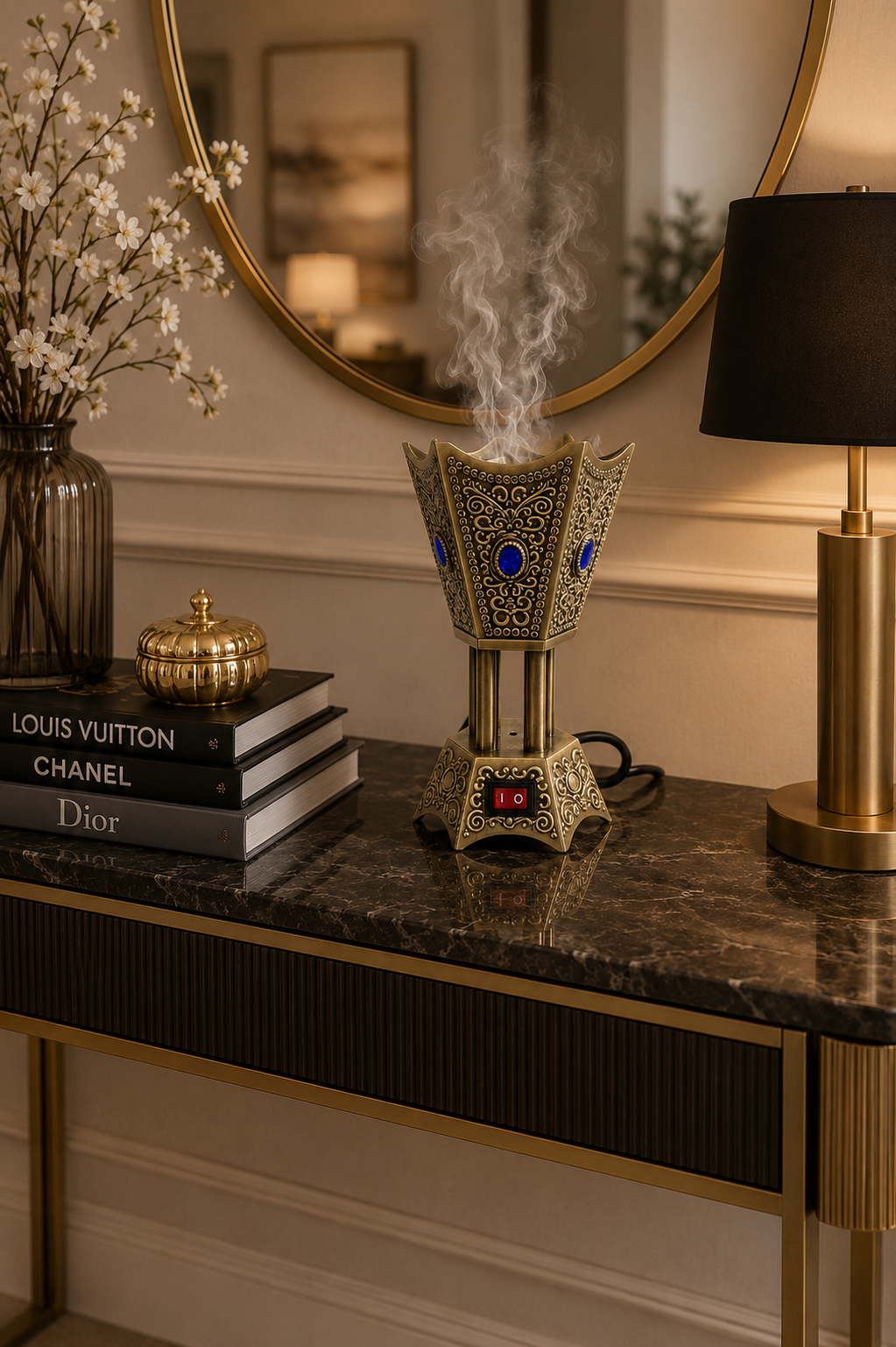 Luxury Electric Bakhoor Burner | Arabic Incense Burner | Smokeless Electric Mabkhara for Home & Office Décor