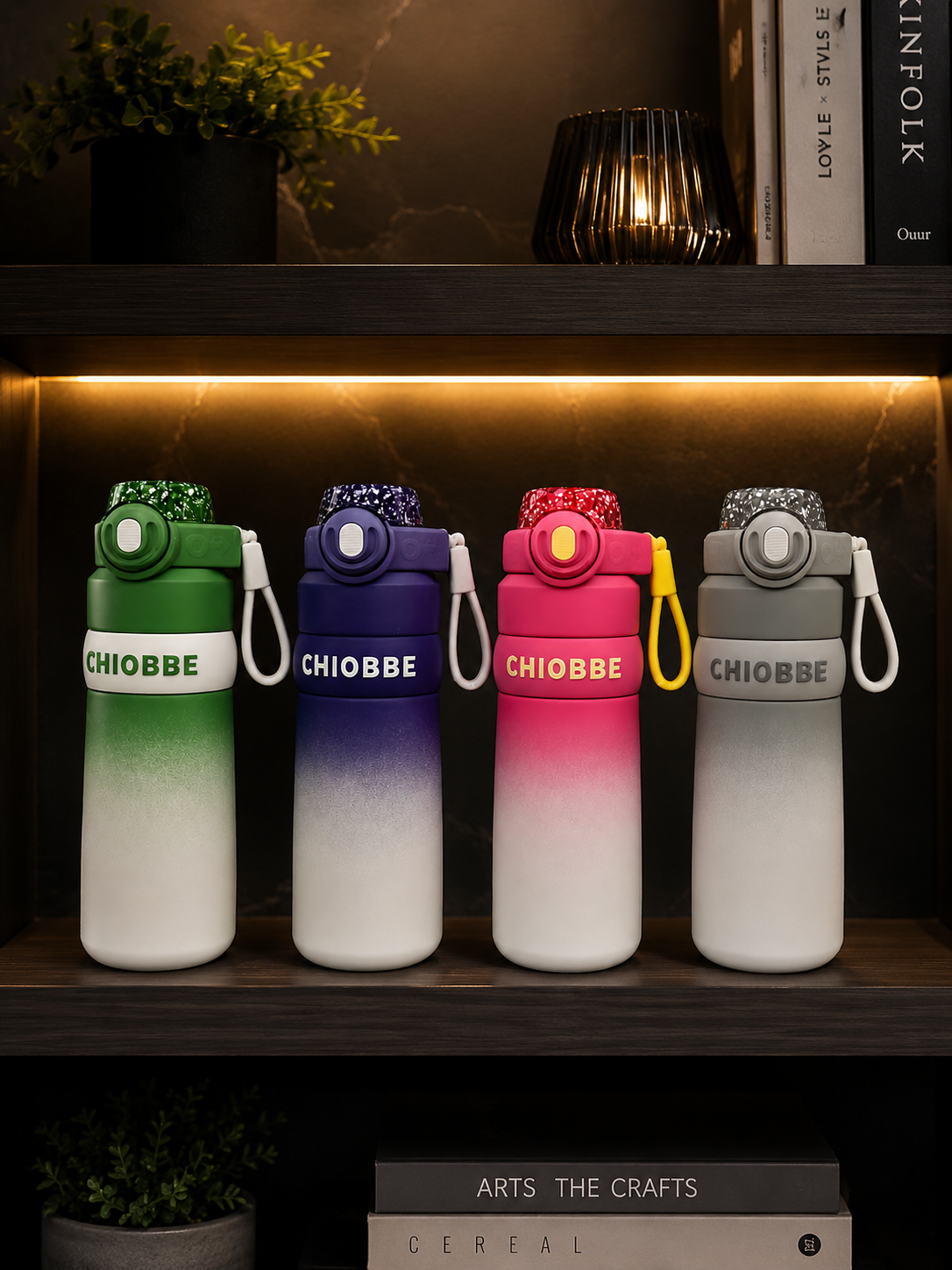 Chiobbe Insulated Stainless Steel Sports Bottle – Vacuum Sealed Gradient Water Bottle