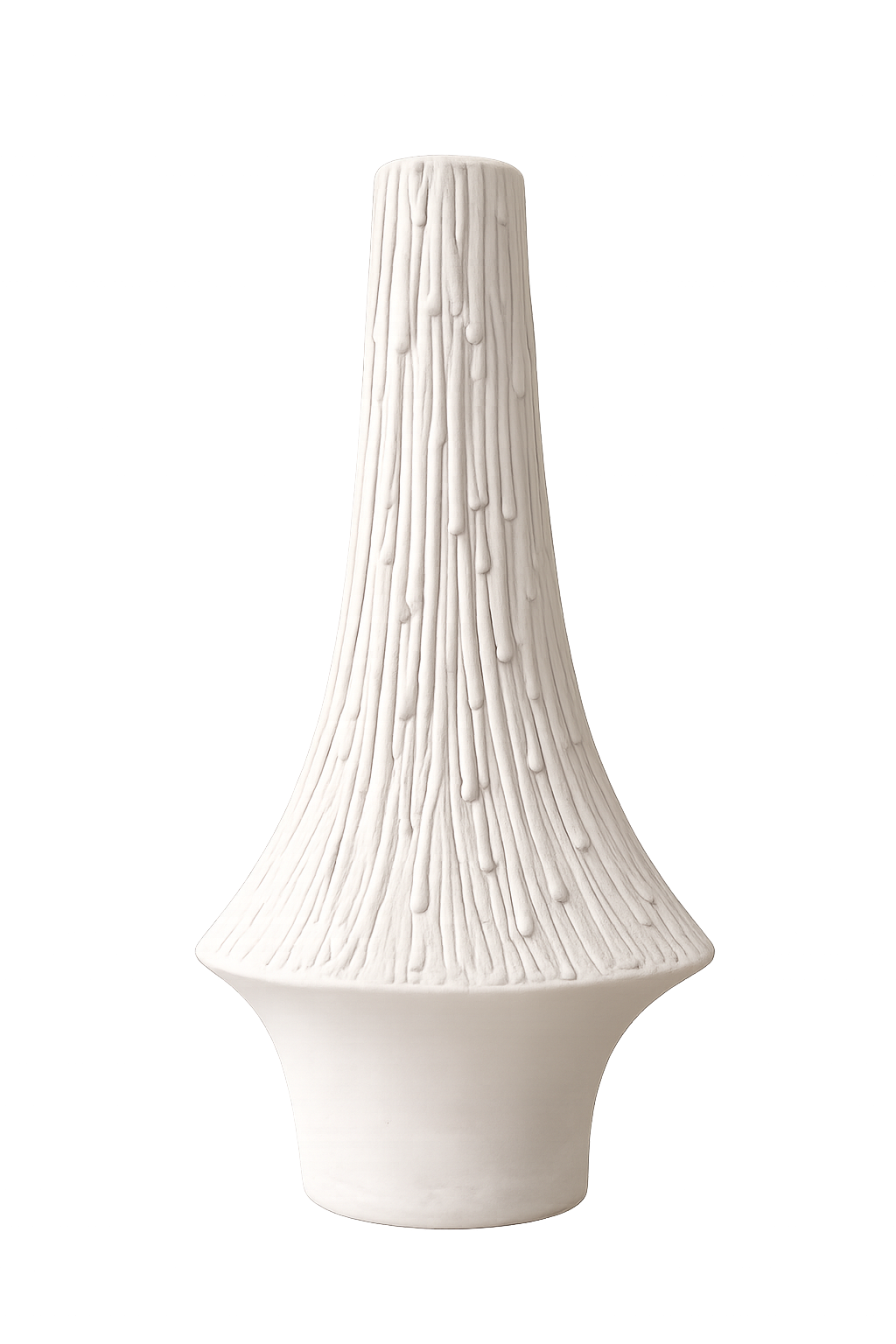 Modern Textured Ceramic Decorative Vase – Minimalist White Flower Vase for Living Room & Home Décor