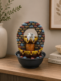 Luxury Arch Water Fountain with Crystal Ball & Cascading Waterfall