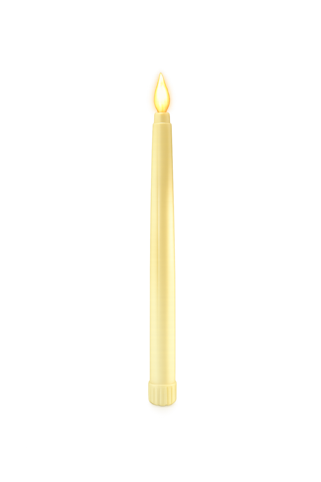 LED Flameless Taper Candle – Battery Operated Flickering Dinner Candle | Warm White Decorative Candle Light