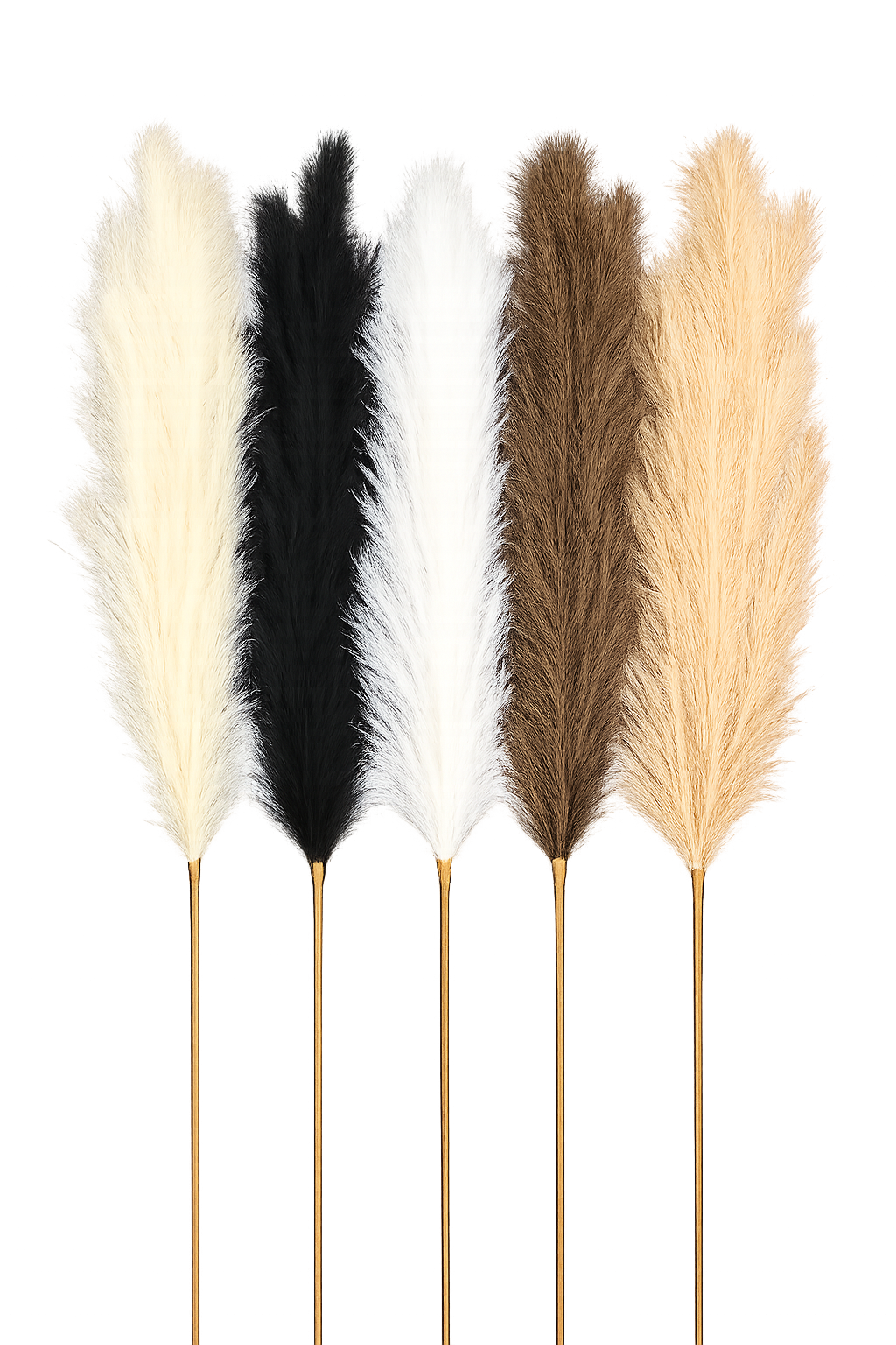 Artificial Pampas Grass Stems| Luxury Faux Decorative Vase Fillers