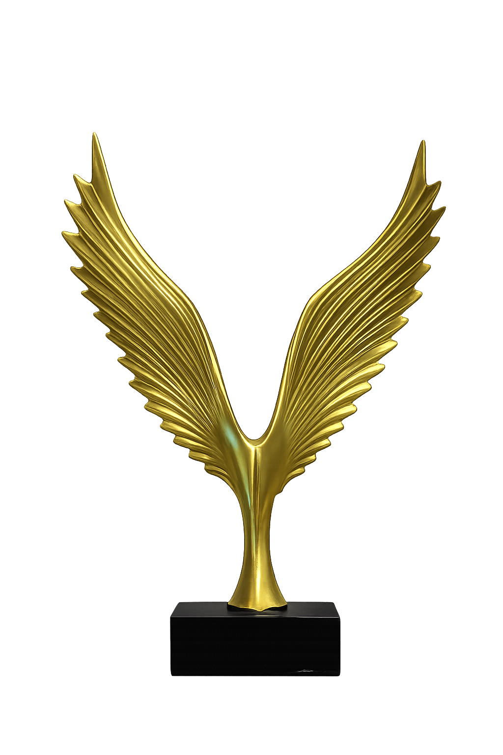 Luxury Golden Angel Wings Sculpture – Modern Tabletop Decor