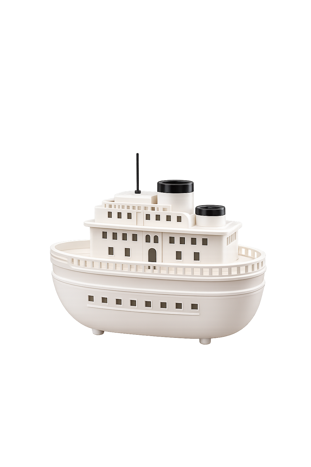 Cruise Ship Aroma Diffuser Humidifier with Steam Mist | USB Ultrasonic Essential Oil Diffuser | LED Home Air Humidifier