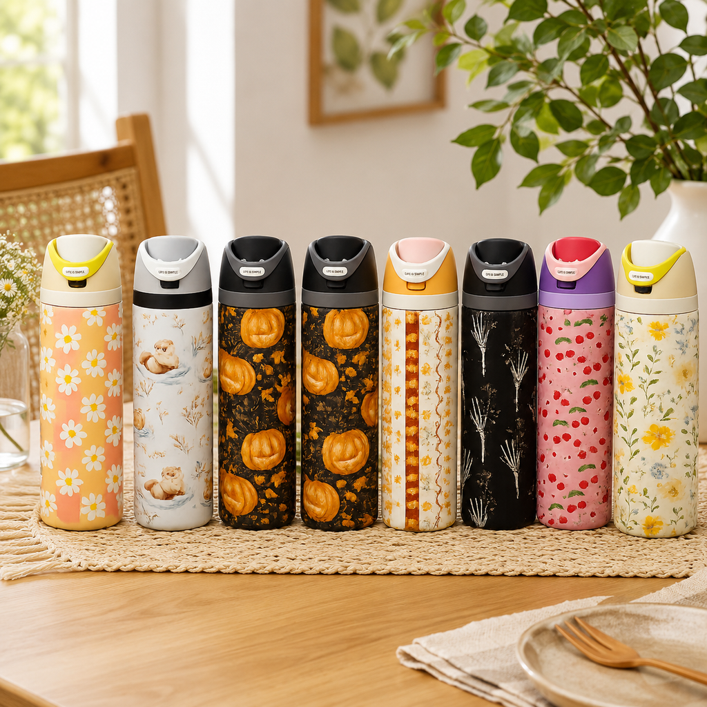 Owala FreeSip Insulated Stainless Steel Water Bottle with Leak-Proof Lid (Multi-Design Collection)