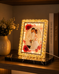 Luxury Crystal LED Photo Frame – Decorative Light-Up Picture Frame for Home Décor & Gifts