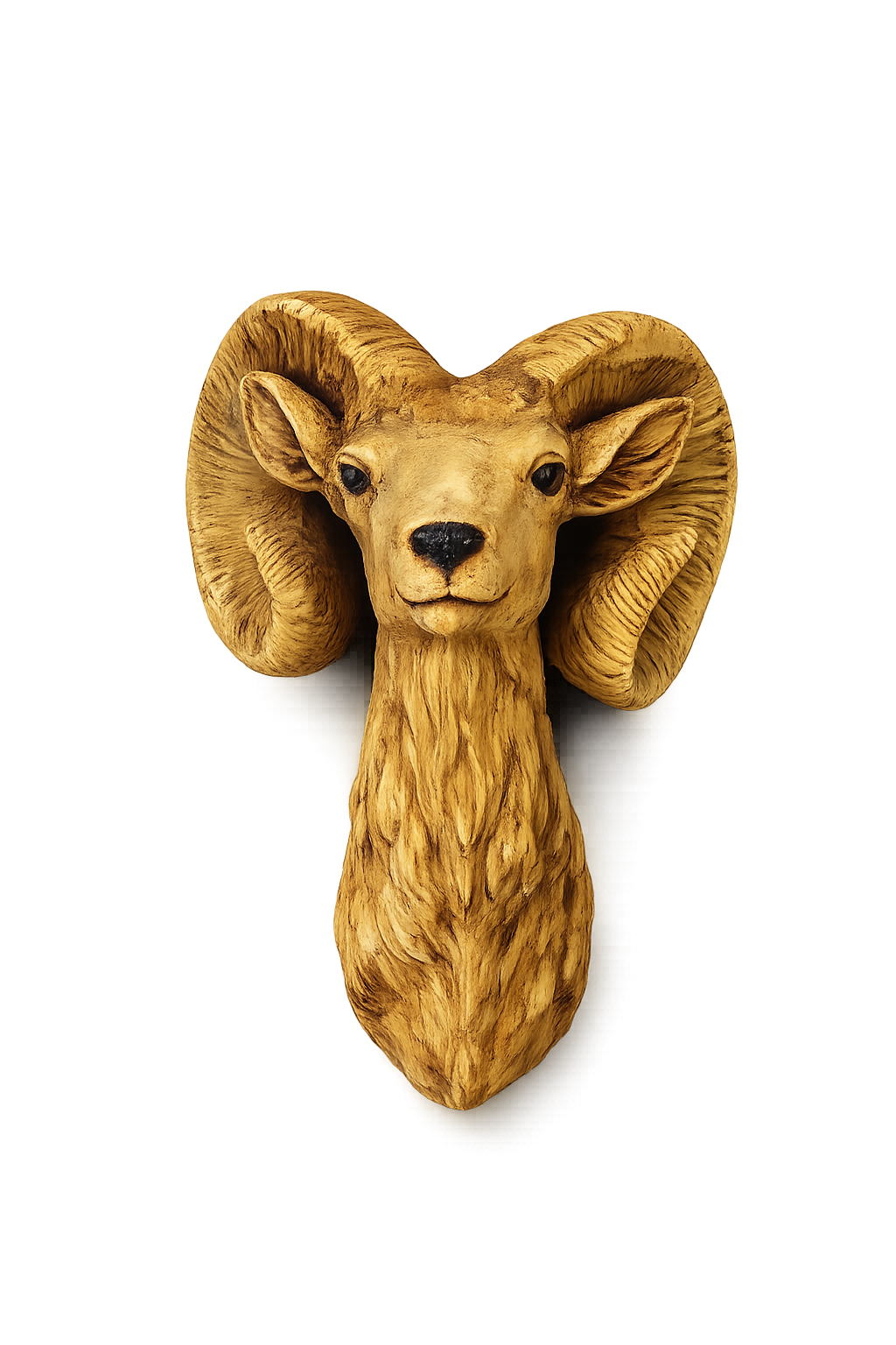 Luxury Ram Head Wall Sculpture – Modern Resin Animal Wall Mount Décor