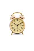 Vintage Roman Numeral Resin Alarm Clock – Luxury Table & Bedside Desk Clock