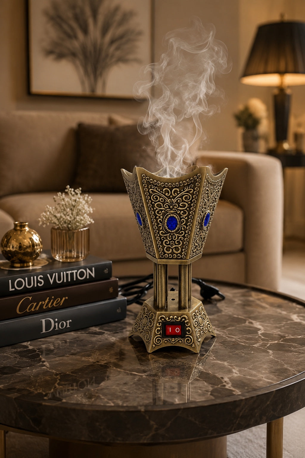 Luxury Electric Bakhoor Burner | Arabic Incense Burner | Smokeless Electric Mabkhara for Home & Office Décor