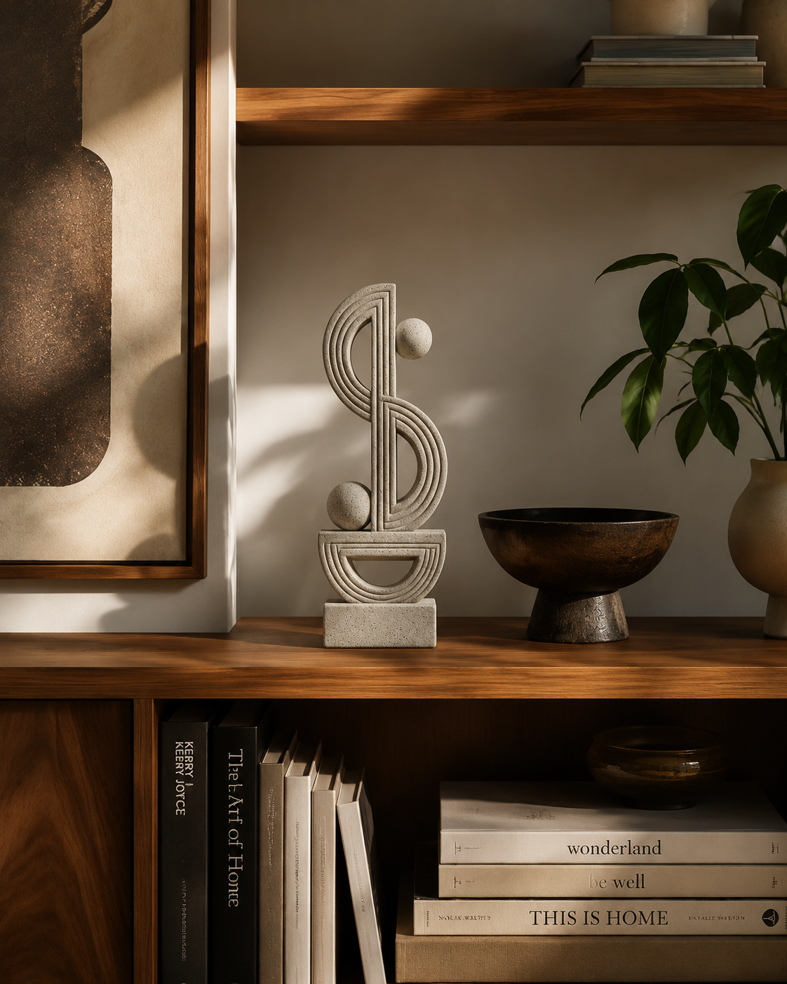 Minimalist Geometric Table Decor