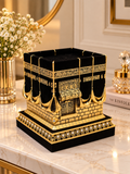 Luxury Kaaba-Inspired Tissue Box Holder – Black & Gold Islamic Home Decor | 3 Sizes