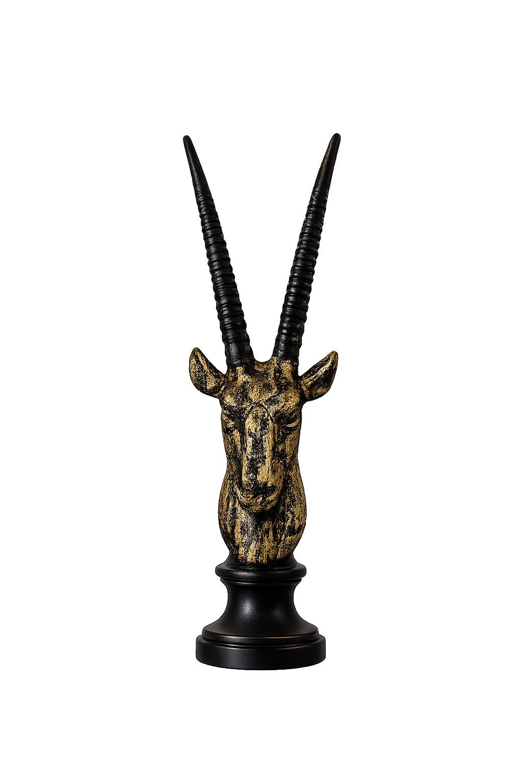 Abstract Antelope Head Sculpture | Luxury Resin Gazelle Bust Statue | Modern Animal Showpiece for Home & Office Décor