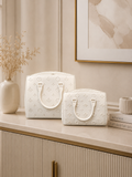 Luxury Handbag Storage Box Set | Decorative Organizer Boxes for Home Décor (Set of 2)