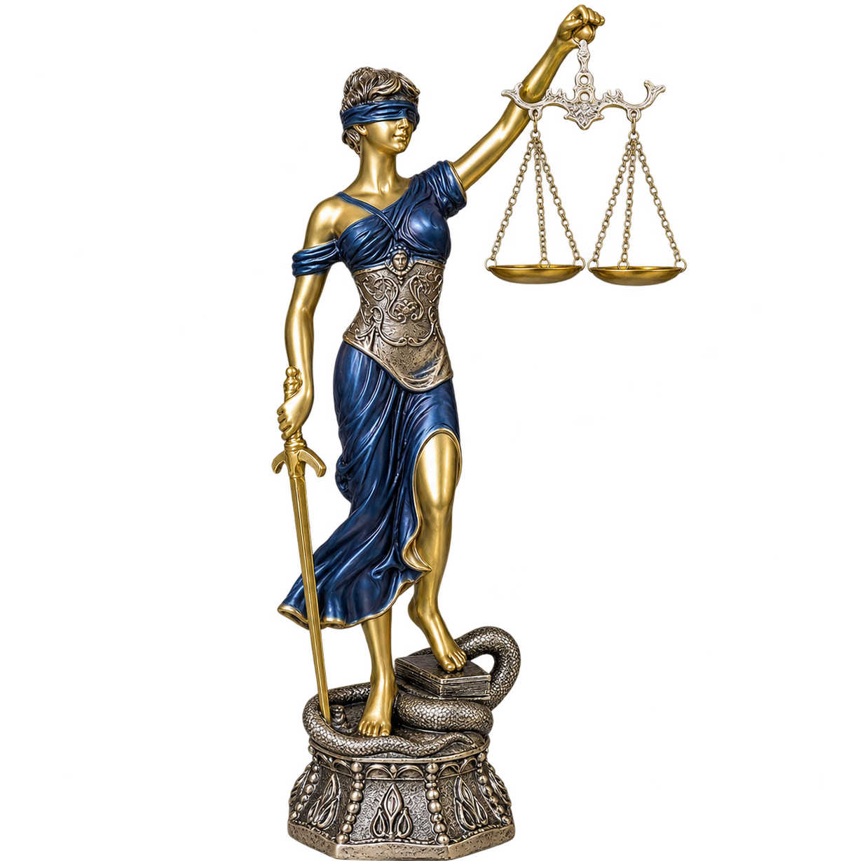 Lady Justice Decorative Statue – Elegant Scales of Justice Figurine