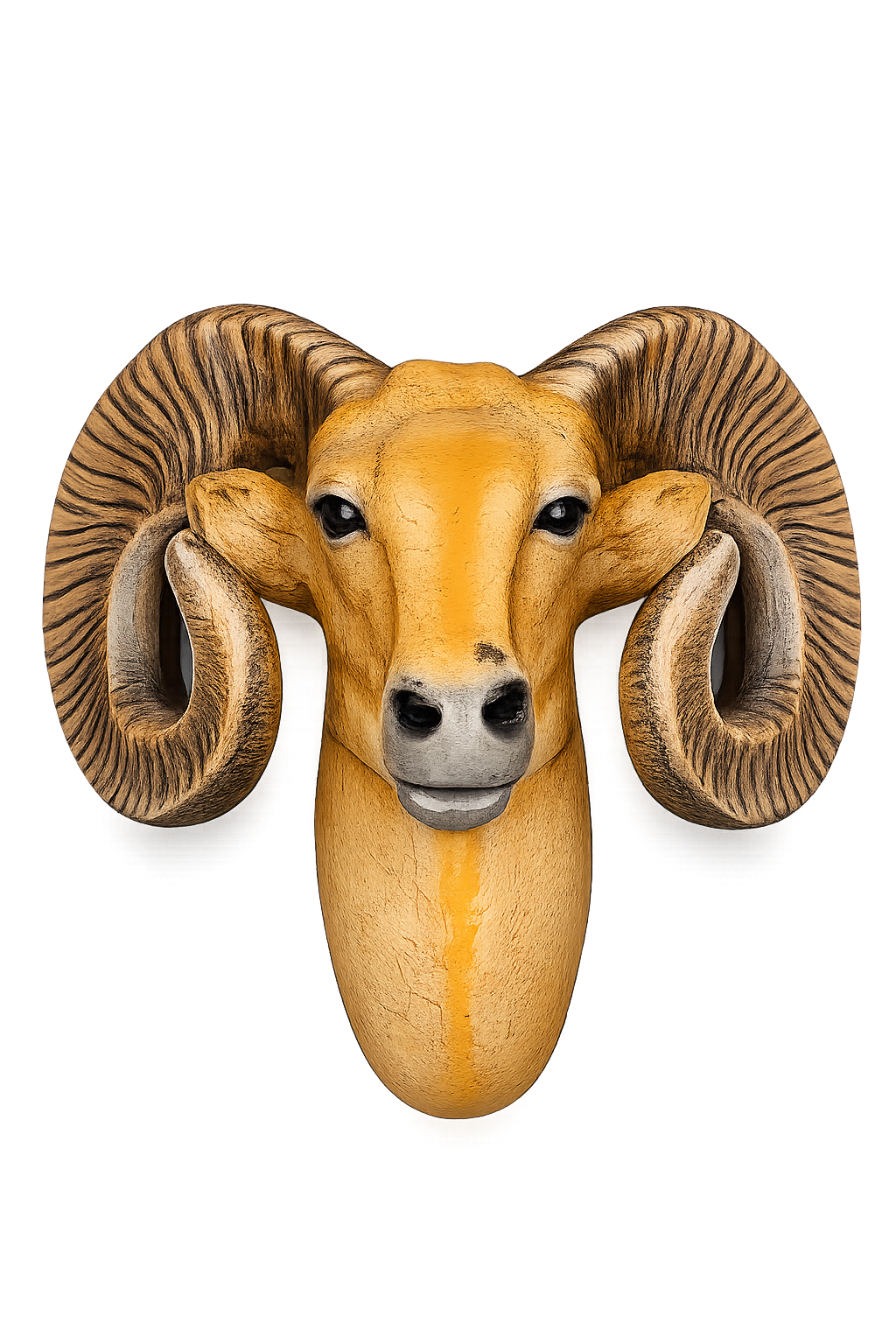 Majestic Ram Wall Mount Sculpture | Rustic Luxury Animal Head Décor