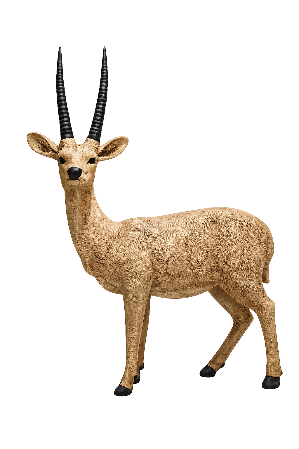 Standing Deer’s Decorative Statue – Luxury Resin Wildlife Floor Showpiece for Home & Office