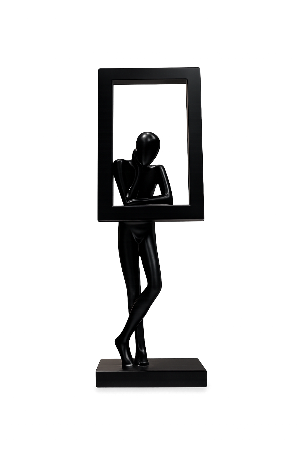Artistic Framed Human Sculpture | Premium Decorative Showpiece