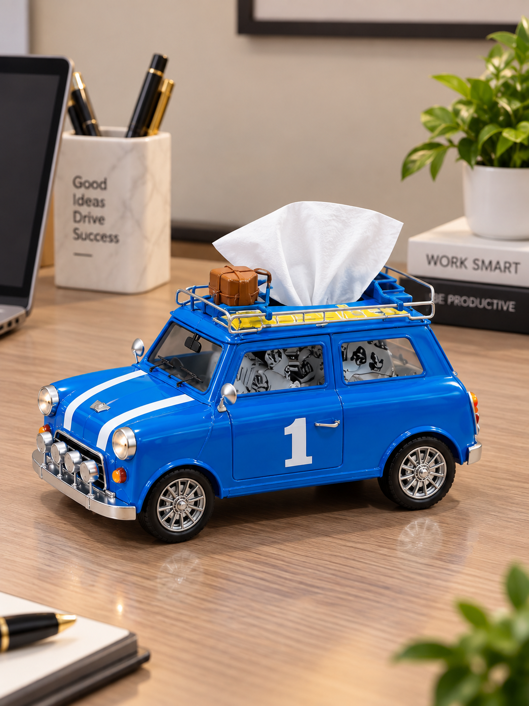 Vintage Mini Cooper Car Tissue Holder – Stylish Retro Car Home Décor