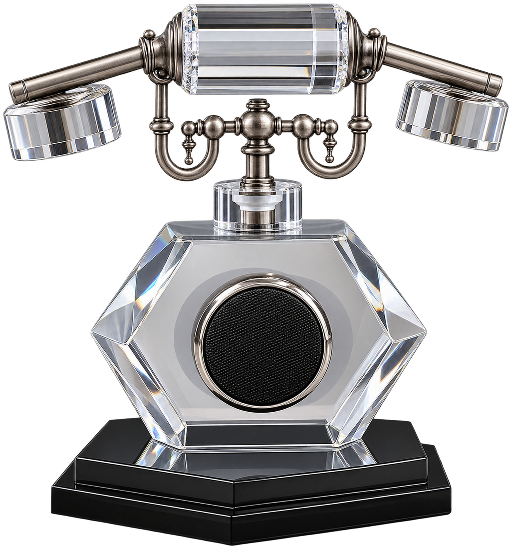 Luxury Crystal Gavel Decorative Showpiece – Premium Office Desk & Executive Table Decor