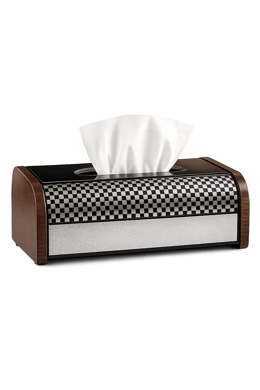 Luxury Gold Mosaic Wooden Tissue Box Holder | Premium Decorative Tissue Box Cover