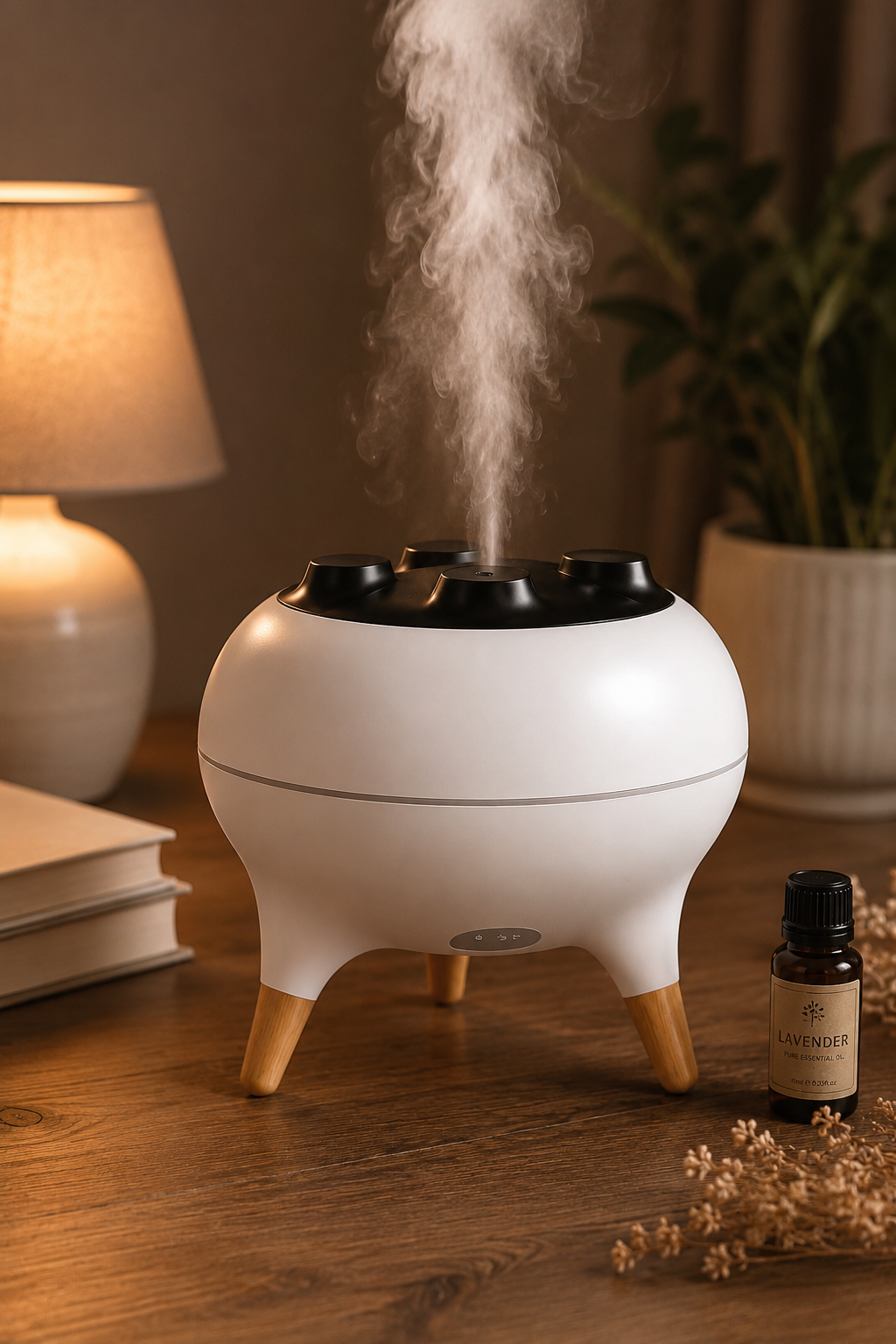 Modern Ultrasonic Aroma Diffuser & Cool Mist Humidifier | USB Essential Oil Diffuser with Quiet Operation