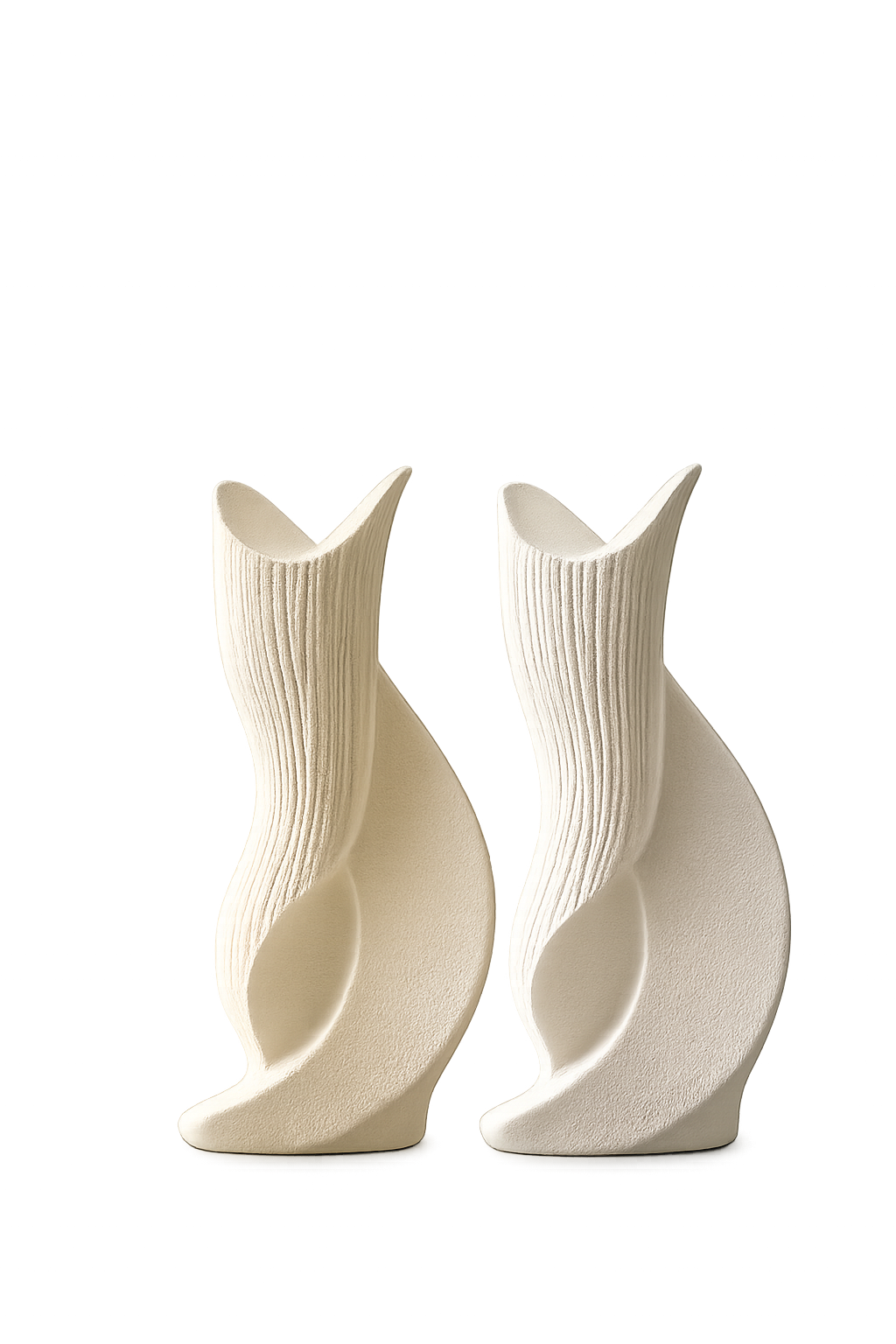 Modern Twisted Resin Vase | Abstract Decorative Flower Vase | Minimalist Home Décor