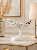 Emirates A380 Aircraft Model | Airplane Desktop Showpiece | Aviation Collectible | Home & Office Decor