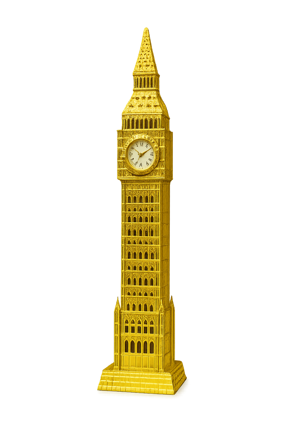 Big Ben Clock Tower Decorative Showpiece | Luxury Gold Metal Landmark Décor