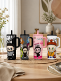 Labubu Summer Chill: Premium SUS 304 Insulated Tumbler with Straw & Handle