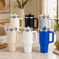 HydroFresh: Large Capacity Dual-Texture Insulated Tumbler with Handle