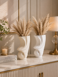 Modern Abstract Resin Vase | Sculptural Decorative Flower Vase | Minimalist Home Décor