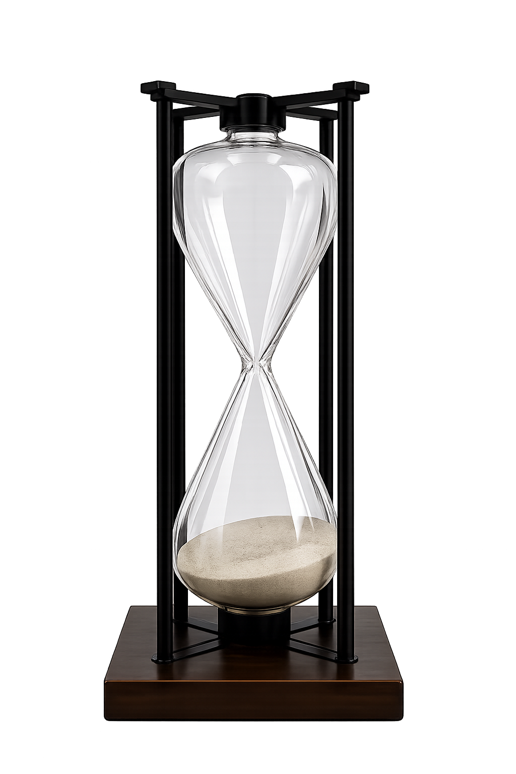 Luxury Glass Hourglass Sand Timer – Modern Decorative Table Accent