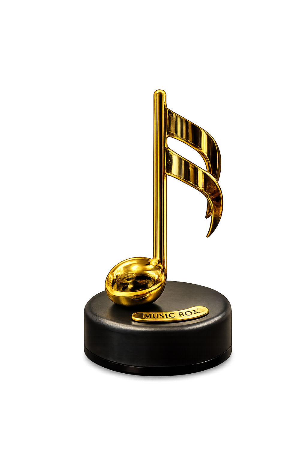 Golden Musical Note Music Box – Elegant Melody Keepsake & Luxury Home Décor