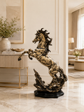 Luxury Rearing Horse Statue | Large Resin Horse Sculpture | Premium Home & Office Décor