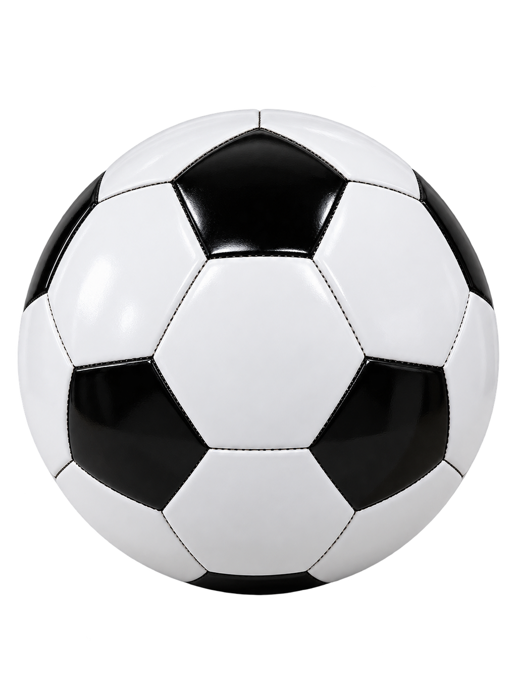 Rotating & Movable Soccer Ball– Classic Black & White Football Decorative Tabletop Sculpture