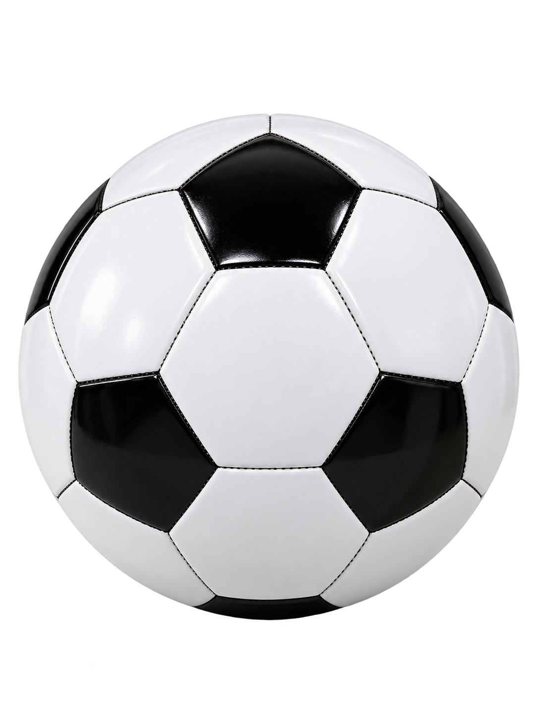 Rotating & Movable Soccer Ball– Classic Black & White Football Decorative Tabletop Sculpture