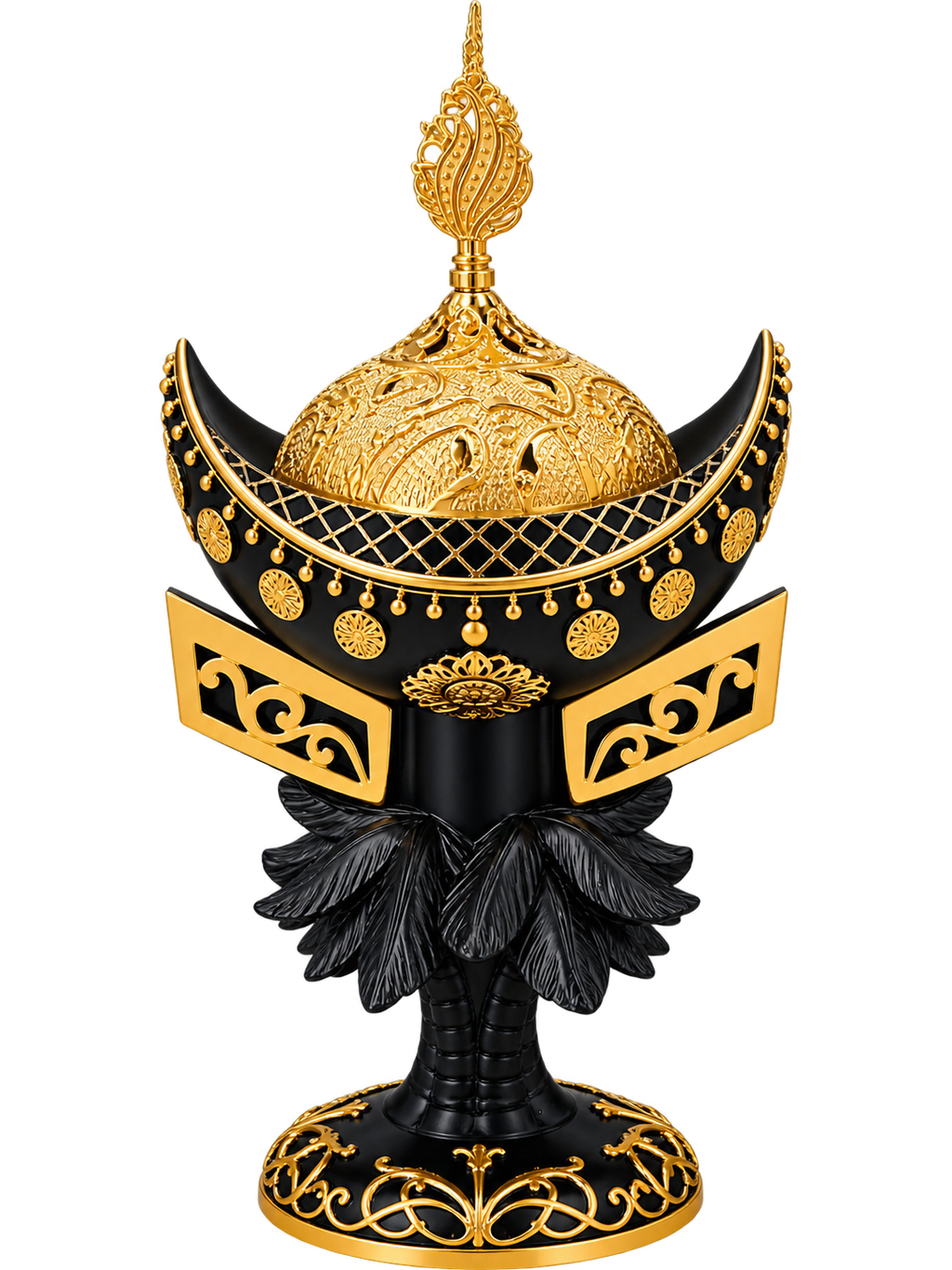 Luxury Black & Gold Royal Design Bukhoor Burner
