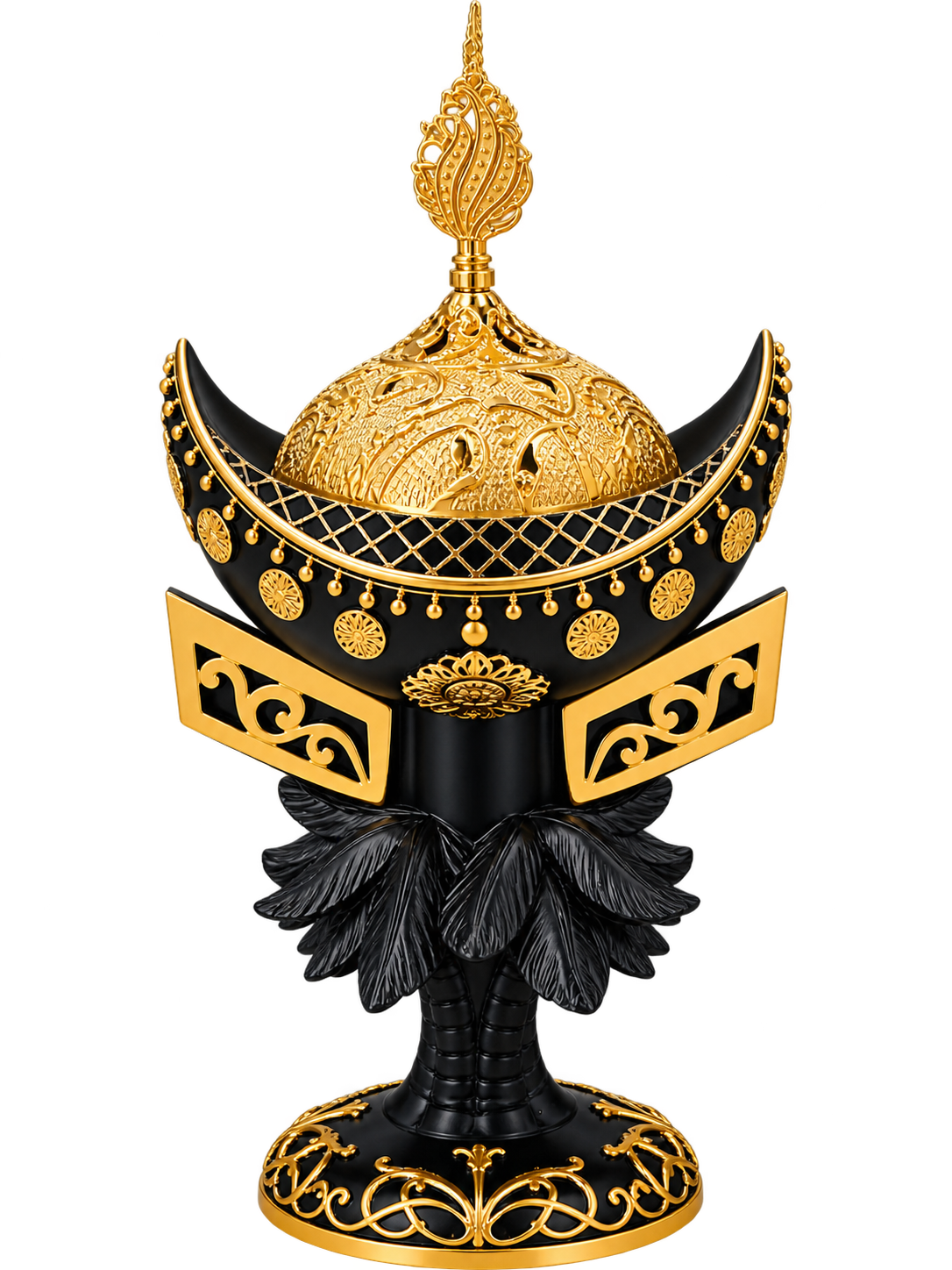 Luxury Black & Gold Royal Design Bukhoor Burner