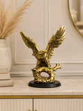 Luxury Golden Eagle Sculpture | Resin Eagle Statue for Home & Office Décor