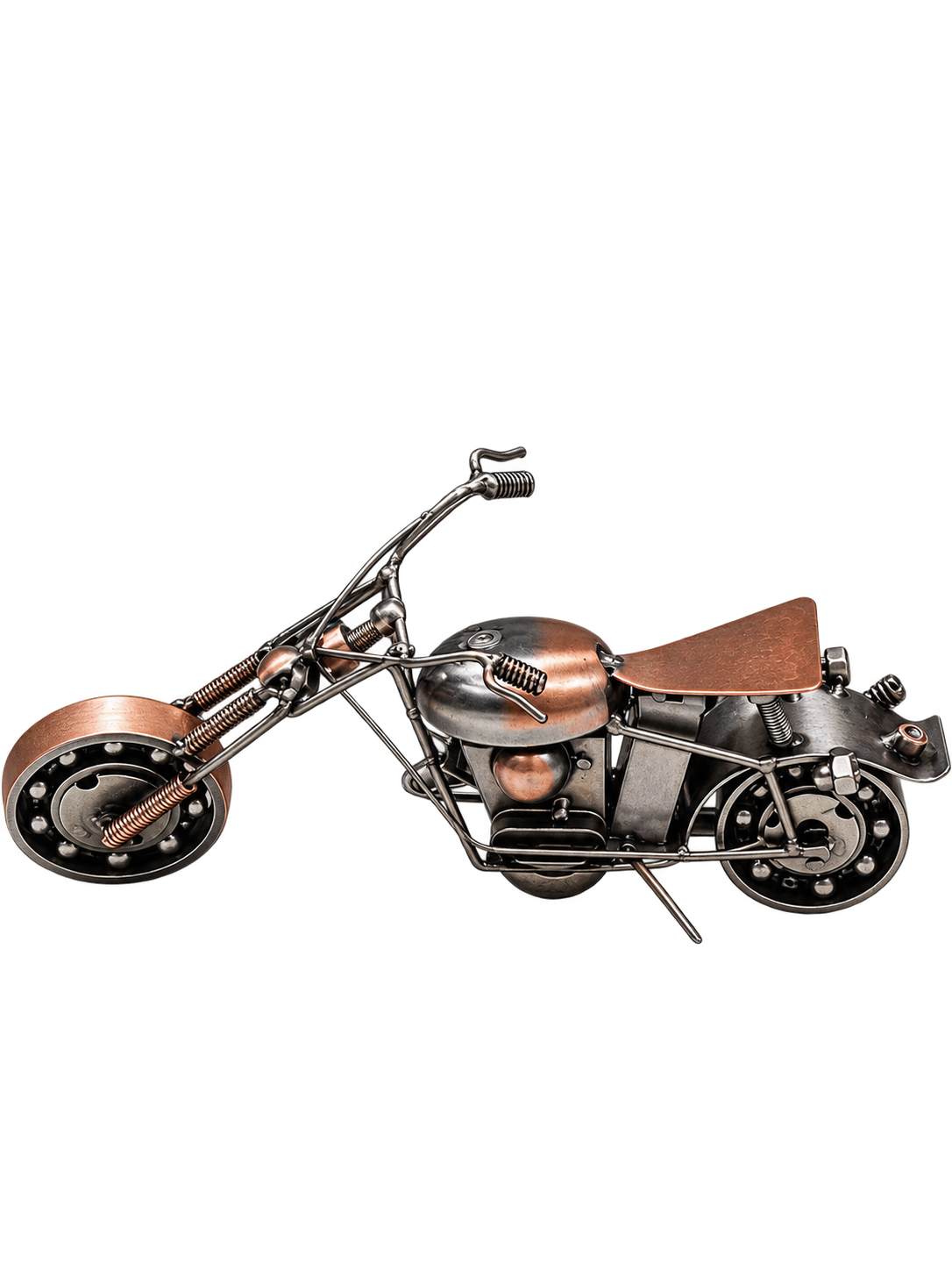 Vintage Metal Motorcycle Decorative Showpiece – Retro Bike Model
