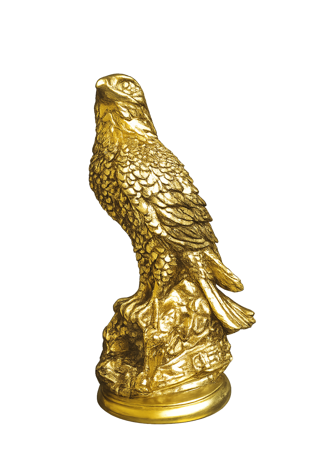 Luxury Golden Eagle Resin Figurine | Decorative Bird Statue for Home & Office