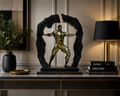 Breaking Boundaries Modern Abstract Sculpture | Luxury Resin Home Décor Statue