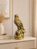 Luxury Golden Eagle Resin Figurine | Decorative Bird Statue for Home & Office