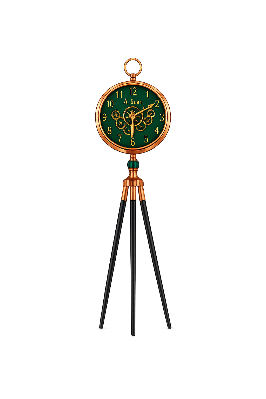 Luxury Tripod Floor Clock – Modern Vintage Standing Clock for Living Room, Office & Home Décor