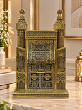 Premium Kaaba Door & Masjid Al-Haram Inspired Islamic Decorative Showpiece – Gold & Black