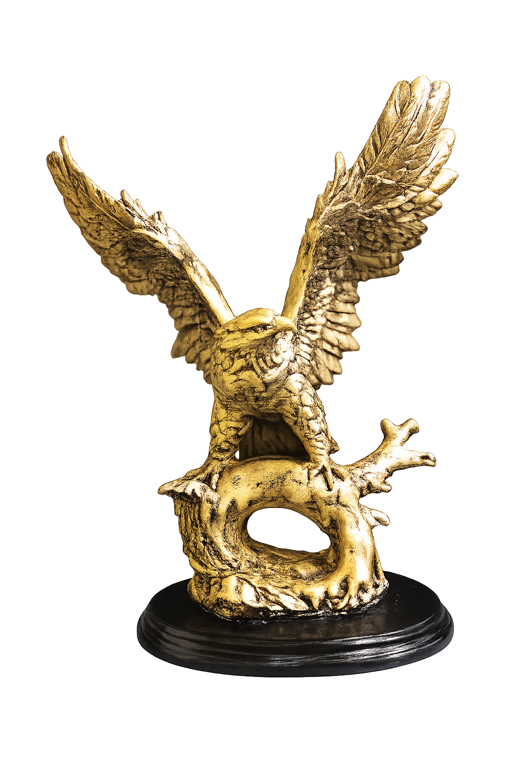 Luxury Golden Eagle Sculpture | Resin Eagle Statue for Home & Office Décor