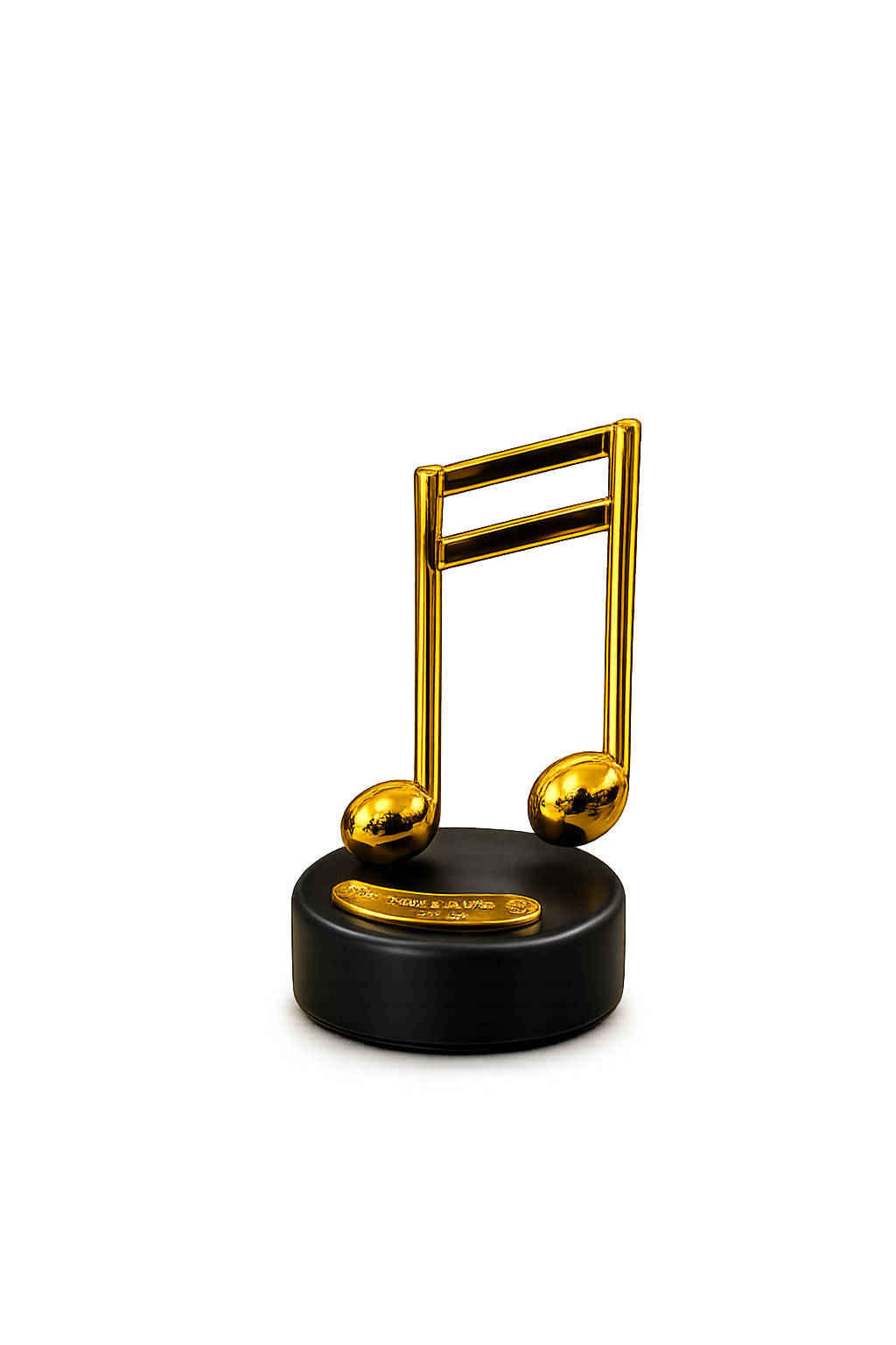 Luxury Gold Musical Note Music Box – Elegant Decorative Desktop Ornament
